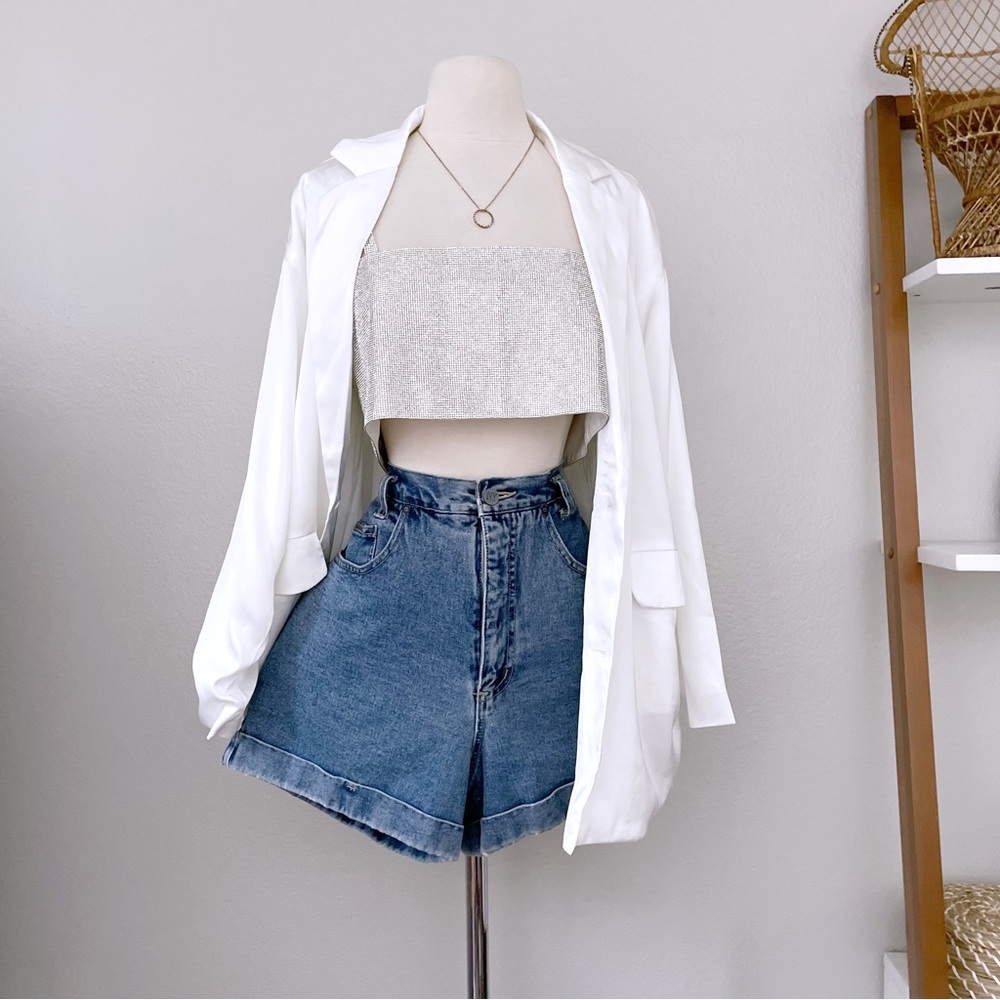 12th Tribe White Blazer